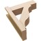 Ekena Millwork 6-in W x 18-in D x 22-in H Funston Block Rough Cedar Woodgrain TimberThane Outlooker, Primed Tan OUTUR060X18X22FST44RCPR - alternate 3